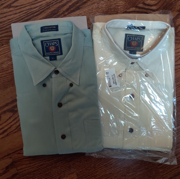 Chaps Ralph Lauren shirt sleeve button down - Picture 1 of 5